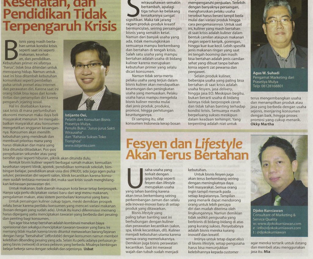 Djoko Kurniawan @ Edisi Khusus Peluang Usaha