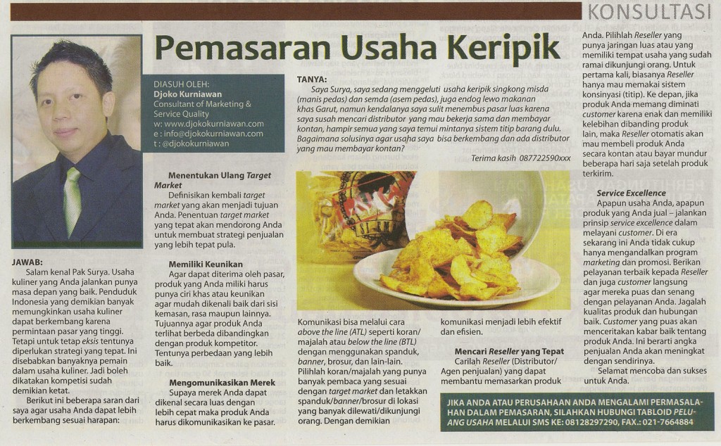 Djoko Kurniawan @ Tabloid Peluang Usaha